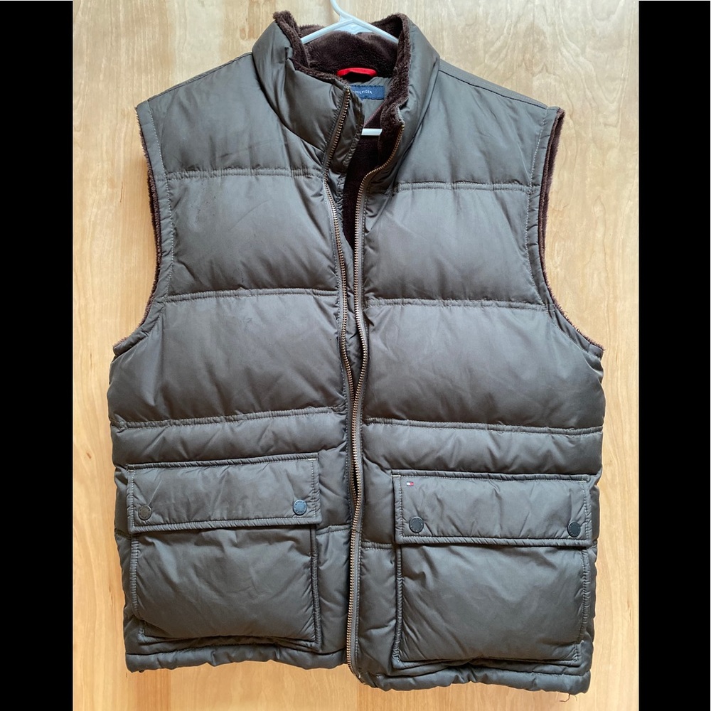 Mens Tommy Hilfiger Vest L Dark Green
